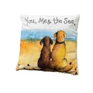 Alex Clark Art, Dekokissen, Pillow CU64 Du, Ich und das Meer (45 x 45 cm)