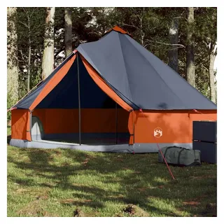 vidaXL Tipi-Familienzelt 6 Personen Grau/Orange