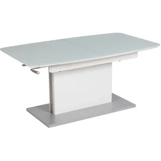 vierhaus Couchtisch Weiß Glas 70 x 74 x 160 cm