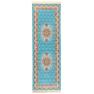 Orientteppich MORGENLAND "Orientteppich - Ariel läufer" Teppiche Gr. B/L: 100 cm x 300 cm, 9 mm, 3 m2, 1 St., blau Orientalische Muster