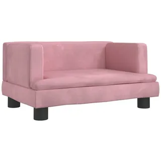 vidaXL Kindersofa, Rosa 60x40x30 cm Samt