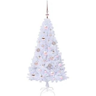 vidaXL Künstlicher Weihnachtsbaum Weiß 120 cm