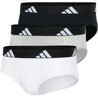 adidas Slip Active Flex Cotton Schwarz/Weiß/Grau L 3er Pack