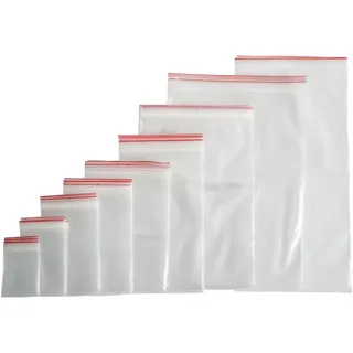 100 St. ZIP 45x50 cm Beutel Druckverschluss Polybeutel Tüte Verschlussbeutel Versandtasche Wiederverschließbar (40 Größen zur Auswahl)