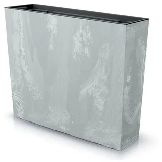R.G. Blumenkasten Blumentopf Balkonkasten Beton Optik Pflanzkasten Blumenkübel Tower 58cm x 50cm mit Pflanzeinsatz (Beton)