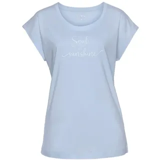 vivance dreams by lascana T-Shirt Pyjama-Shirt Blau 40/42