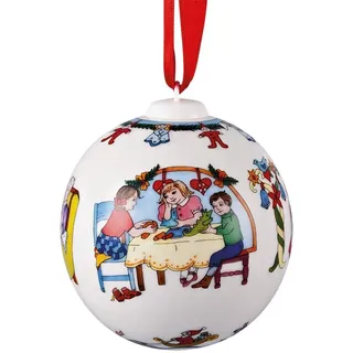 Hutschenreuther Porzellankugel Weihnachtsbastelei Weihnachten 2012