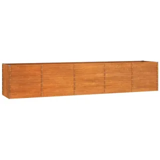 vidaXL Hochbeet Rostig 400 x 80 x 77 cm Cortenstahl