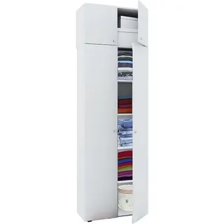 VCM Aktenschrank Vandol 70 x 218 x 40 cm Weiß