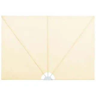 vidaXL Seitenmarkise 400 x 200 cm Creme Polyester