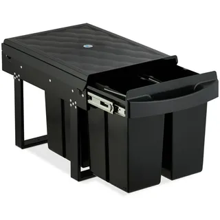 Relaxdays Einbaumülleimer 32 l Schwarz