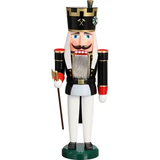 Seiffener Volkskunst eG Nussknacker Bergakademist 38 cm schwarz