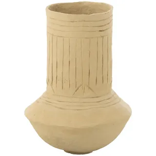 J-Line Vase, Natur, Papier, 60 cm, Dekoration, Vasen, Bodenvasen
