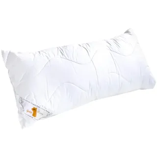 Gold Alpaca Alpaka Kissen | 80 cm x 40 cm | Kopfkissen mit 60% Füllung Alpaka-Wolle