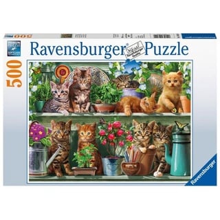 Puzzle Ravensburger Katzen im Regal 500 Teile