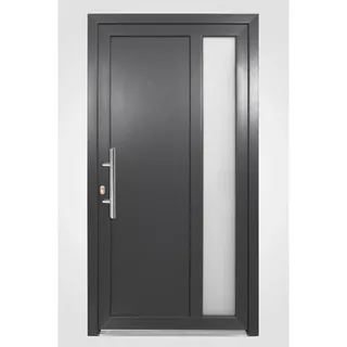 PANTO K 011 links 112 x 211 cm anthrazit/weiß