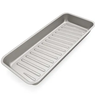BURI Grillschale Kohleschale 66x27x6cm Alu beschichtete Auffangschale | Hitzebeständige Fettwanne zur leichten Reinigung | Universal passende Schale für Grill | Tropfschale für Gas- und Kohlegrills