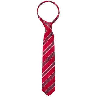 Krawatte in rot gestreift, rot, 142