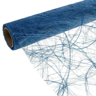 Deko Vlies Sizoweb Blau Tischläufer 30cm x 5m Maritim