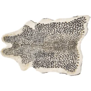 Beliani Nambung Fellteppich 60 x 90 cm Braun/Beige