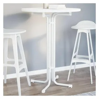 vidaXL Esstisch Ø 80 cm weiß
