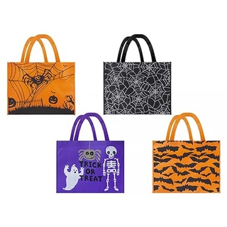 PMS Einkaufstasche mit verschiedenen Halloween-Designs (40 x 32 cm), 1 Stück. - Perfekt für Süßes oder Saures, Motto-Partys, Partygeschenke und mehr