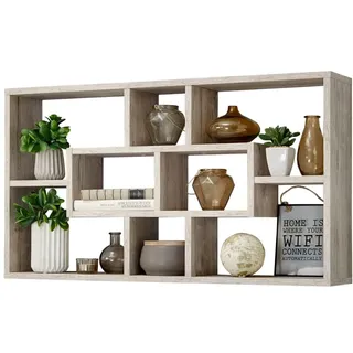 FMD Lasse Wandregal 85 x 16 x 47,5 cm Sandeiche