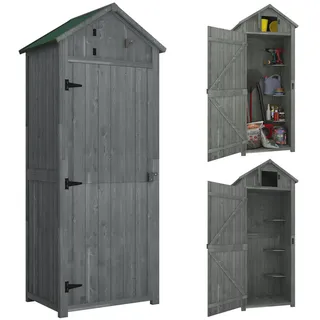 Outsunny Geräteschrank 0,77 x 0,54 m Grau