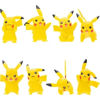 Jazwares Pokémon Battle Feature Vinyl Figuren 8er Set Pikachu 5 cm