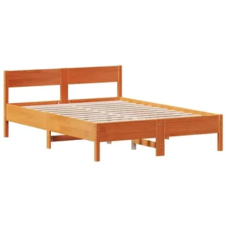 vidaXL Massivholzbett 160 x 200 cm Braun