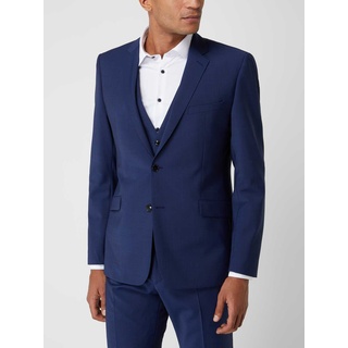 Slim Fit 2-Knopf-Sakko mit Woll-Anteil Modell 'Allen', Royal, 54