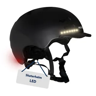 HUDORA Skaterhelm LED, schwarz