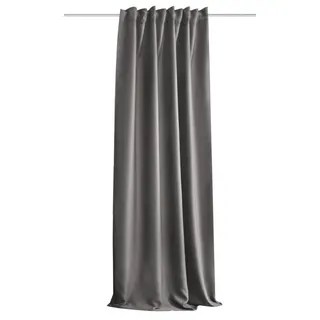HOMEbasics Schmidt Fertiggardine Acustico 135 x 160 cm Polyester Grau