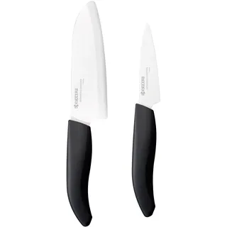 KYOCERA Geschenk-Set mit 2 Keramik-Messern Serie GEN Santokumesser + Schälmesser