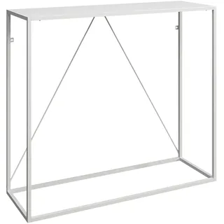 [en.casa] Austevoll Konsolentisch 90x30x80 cm Weiß