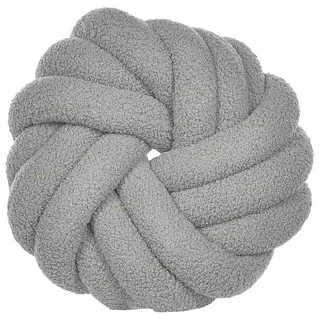 Beliani Akola Dekokissen 31 x 31 cm Grau