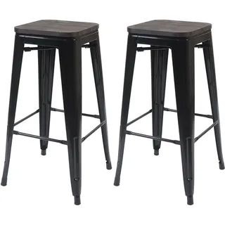 MCW A73-Barhocker 2er Set Schwarz
