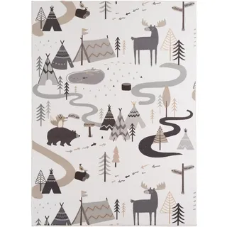 KADIMA DESIGN TINO Kinderteppich 80 x 150 cm Beige/Creme