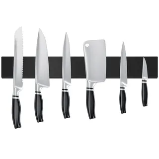TUWENA Wand-Magnet Messer-Leiste Magnetleiste Messer, 40cm/50cm Edelstahl Messerhalter Wand Magnetisch, Ohne Bohren, Magnetleiste Selbstklebend für Utensilien & Werkzeuge 50 cm