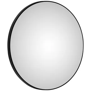 LED-Lichtspiegel TALOS Spiegel Gr. Ø 120 cm, schwarz (schwarz matt) Kosmetikspiegel rund, mit indirekter LED Beleuchtung in matt Ø 120 cm