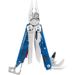 Leatherman Signal Multi-Tool - 19 Werkzeuge für Camping & Survival - Blau | 19 Werkzeuge für Camping & Survival