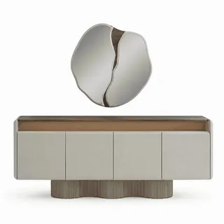 JVmoebel Sideboard Design-Sideboard Wandspiegel Designspiegel Dekospiegel,