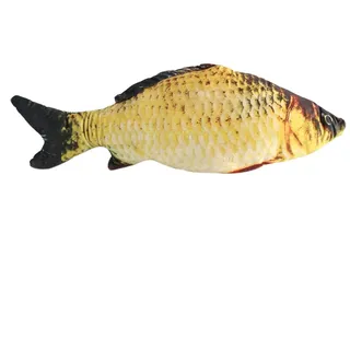 3D Fisch Kissen Zierkissen Karpfen Plüsch Stofftier Dekokissen für Heimtextilien (60CM)
