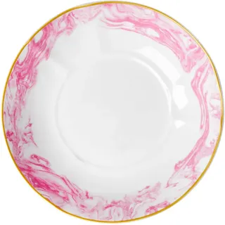 RICE tiefer Teller Marble, Ø21 x 5cm, pink