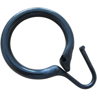 rewagi Duschvorhangringe Duschvorhangring Ø 35 mm - Kunststoff- Farbe: weiss, schwarz, Gardinen, Vorhänge, Gardinenstangen, Seitenschals, Innenlaufsysteme, (50-St), Verkaufseinheit: 10, 30, 50, 100 Stück schwarz
