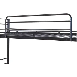 [en.casa] Etagenbett Bevapis 90 x 200 cm Metall schwarz