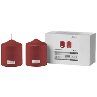 Fink Stumpenkerze CANDLE (Set, 1-tlg) rot Ø 8 cm x 10 cm