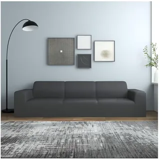 vidaXL Sofahusse 4-Sitzer Anthrazit 100% Polyester