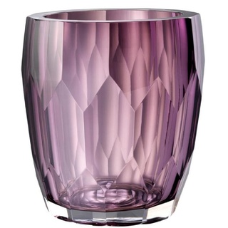 Casa Padrino Luxus Deko Glas Vase Lila Ø 12 x H. 14 cm - Luxus Qualität