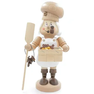 Schweda Wichtel Räuchermann 33 cm natur